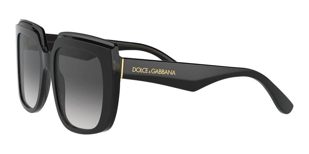 Dolce & Gabbana DG4414-5018G Sunglasses Black w/Grey Gradient 54mm