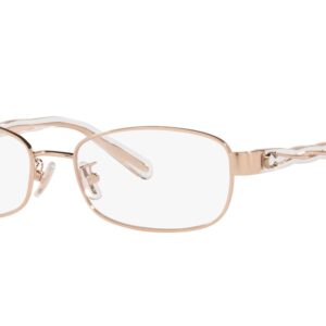 Coach HC5138 Prescription Eyewear Frames, Brushed Rose Gold/Demo Lens, 55 mm