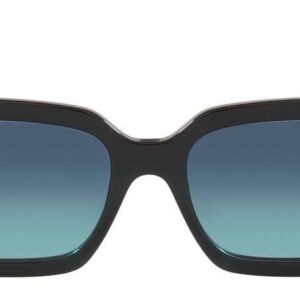 Tiffany & Co. Woman Sunglasses Black Frame, Azure Gradient Blue Lenses, 62MM