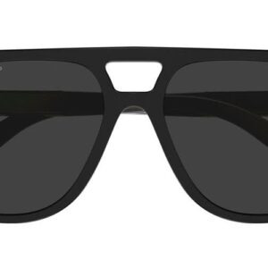 Gucci GG1188S 001 Black/Grey Pilot Polarized Unisex Sunglasses