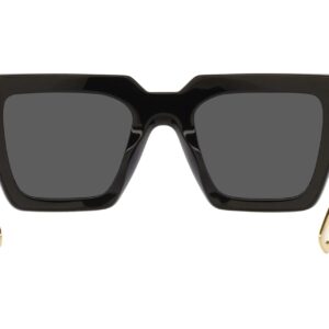 Versace Woman Sunglasses Black Frame, Dark Grey Lenses, 50MM