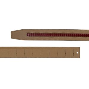 Neubelt Vegan Series Belt with Ratchet Technology, 1 & 3/8" Width, Cut to Size Up to 45" (White)