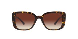 coach hc8352 sunglasses, dark tortoise/dark brown gradient, 54 mm