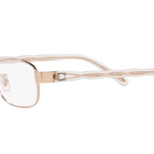 Coach HC5138 Prescription Eyewear Frames, Brushed Rose Gold/Demo Lens, 55 mm