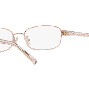 Coach HC5138 Prescription Eyewear Frames, Brushed Rose Gold/Demo Lens, 55 mm