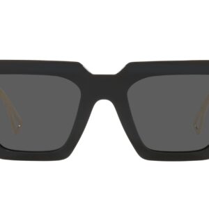 Versace Woman Sunglasses Black Frame, Dark Grey Lenses, 50MM