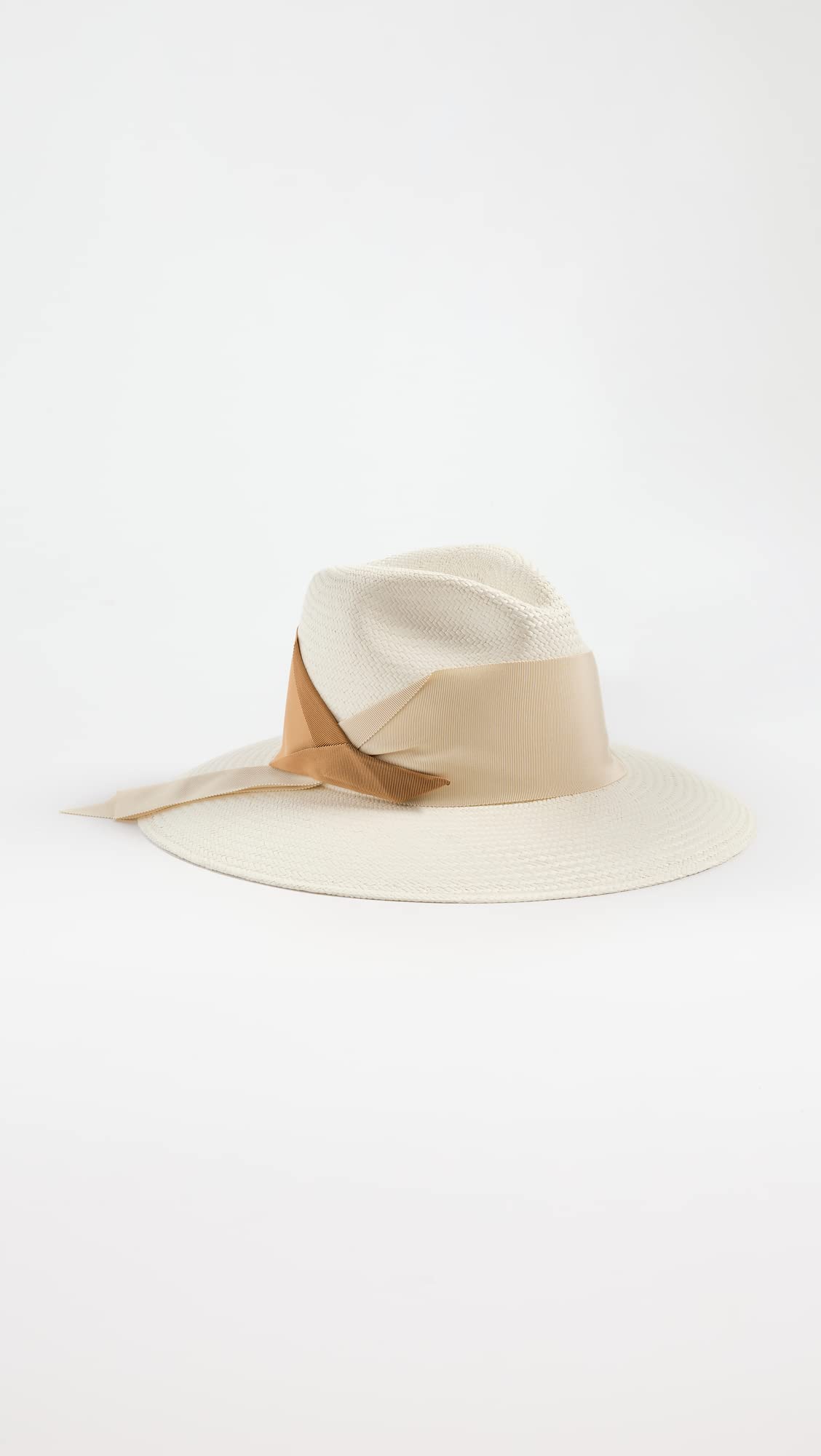 Freya Women's Gardenia Straw Hat, White - Bone/Caramel, S-M