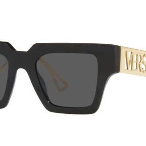 Versace Woman Sunglasses Black Frame, Dark Grey Lenses, 50MM