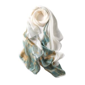 myneiyi fashion scarves scarf 100% silk feeling scarf silk like scarves long lightweight sunscreen shawls for women