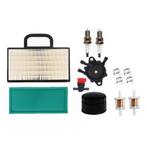 fremnily 499486 air filter,492932 oil filter with 691035 fuel filter tune up kit compatible with briggs and stratton intek v-twins lawn mower tractor 18-26 hp