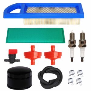 fremnily compatible with 795115 air filter, premium 697153 698083 794422 697014 697776 gy20573 air filter tune kit compatible with briggs and stratton 14-17.5hp engine lawn mower