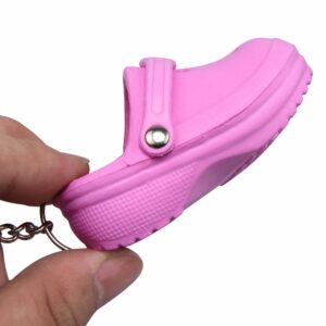 CEMMY XU Women Cute Shoes Style Keychain - Kids Girls Boys Lovely Key Buckle for Birthday Gifts Pink