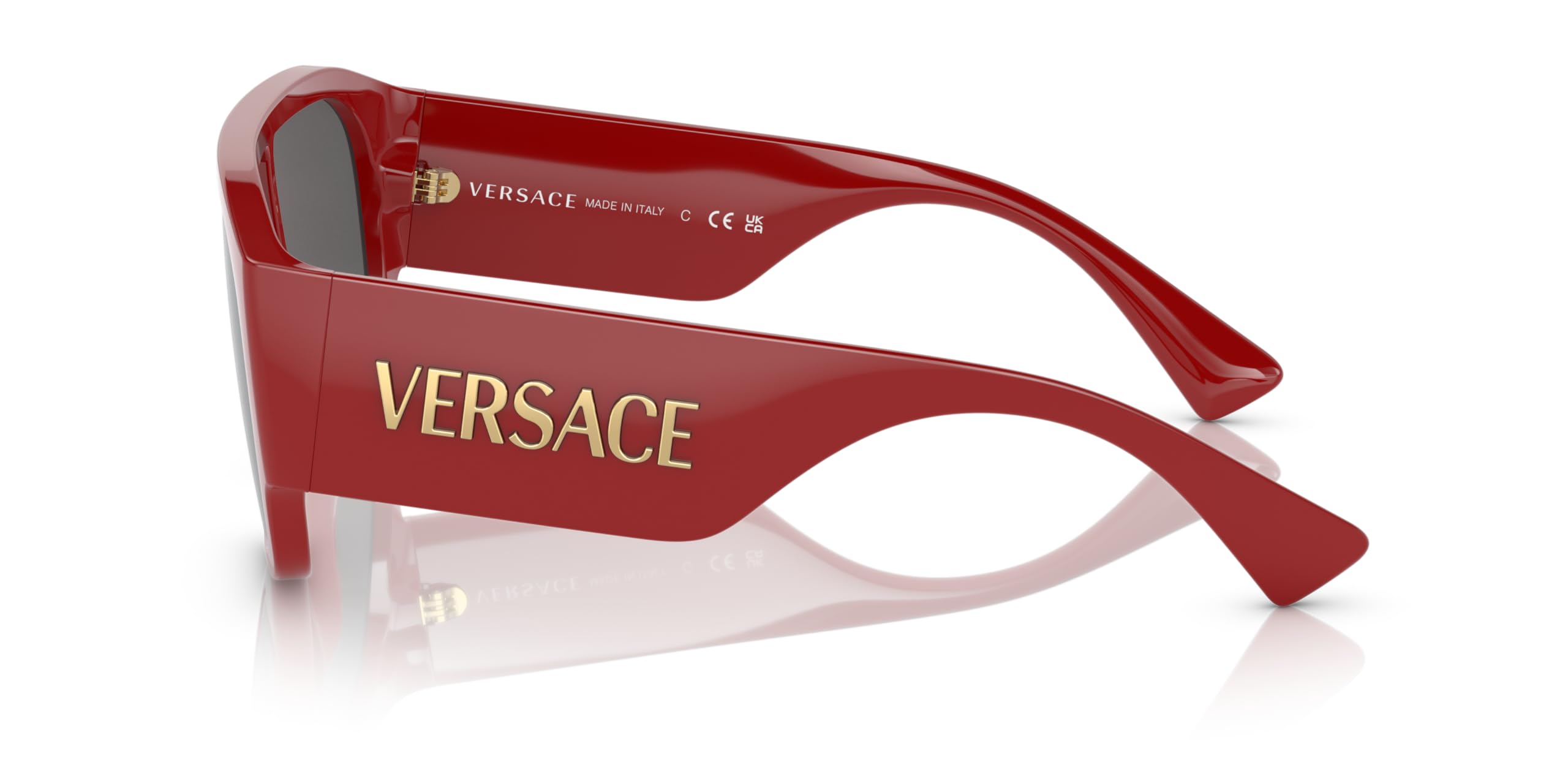 Versace Woman Sunglasses Red Frame, Dark Grey Lenses, 0MM