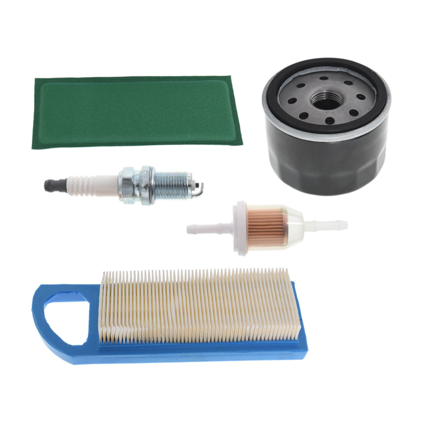 YSMN 697776 Air Filter Replacement for John Deere 102 105 115 L108 LA100 LA110 LA115 698083 794422 795115 with Oil Filter GY20577 AM119567