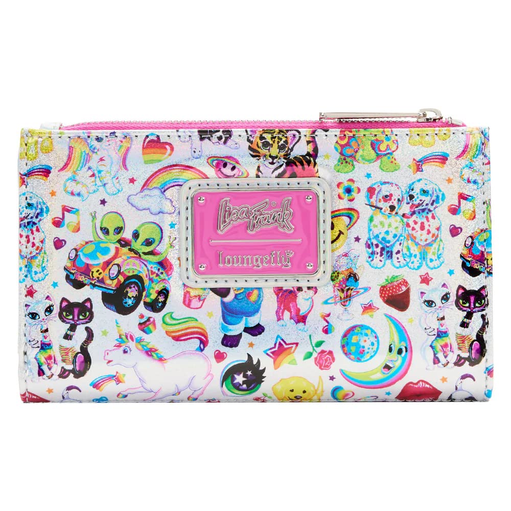 Loungefly Lisa Frank Iridescent Flap Wallet