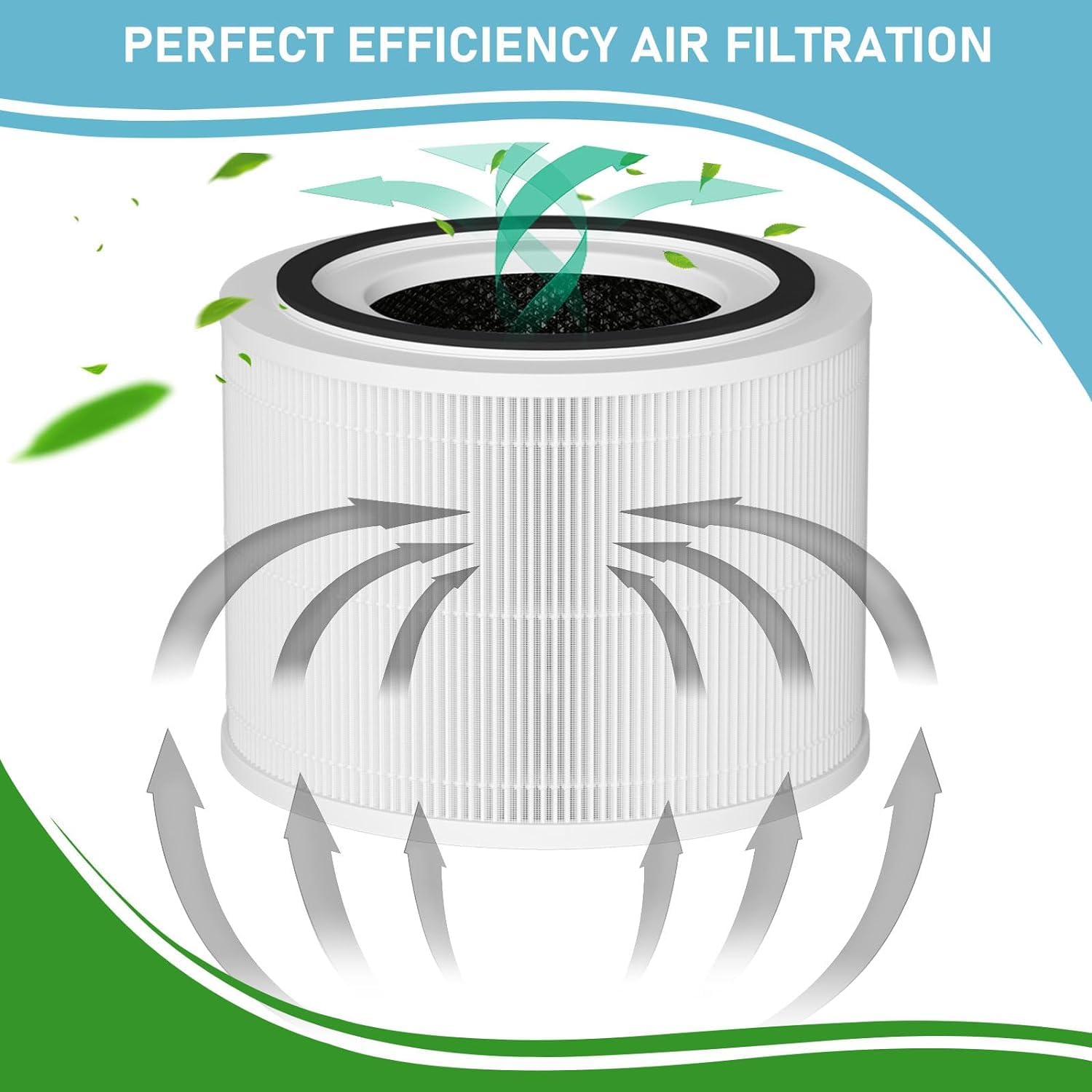 Carmerny 14 True HEPA Filters Replacement Compatible with 240 Air Cleaner Purifier, 2 Pack