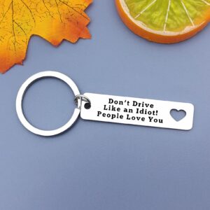 Jielahua Drive Safe Keychain New Driver Keychain Sweet Sixteen Gift Keyring Teen Daughter Gift Trucker Gift Birthday Gift Girl Key Chain Driver Keychain for Son Daughter Boyfriend