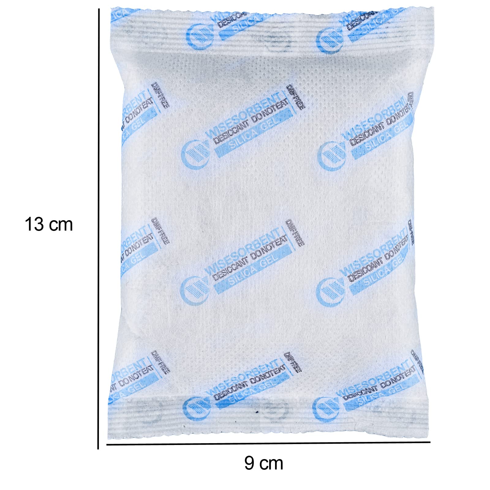 Wisesorb 6Pcs 100 Gram Silica Gel Packets, White Dessicant Beads Packets for Storage, Pure and Safe Silica Gel Desiccant Packs, Moisture Absorber Silica Gel Beads Packs for Moisture Control