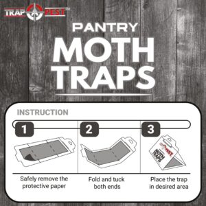 20 Pack Pantry Moth Traps - Safe and Effective for Food and Cupboard - Glue Traps with Pheromones for Pantry Moths - Trap a Pest