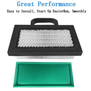 499486S 698754 Air Filter,Compatible with 499486 Lawn Mower Air Filter Cartridge, Fit BS 18-26 HP Intek V-Twins Engine Air cleaner