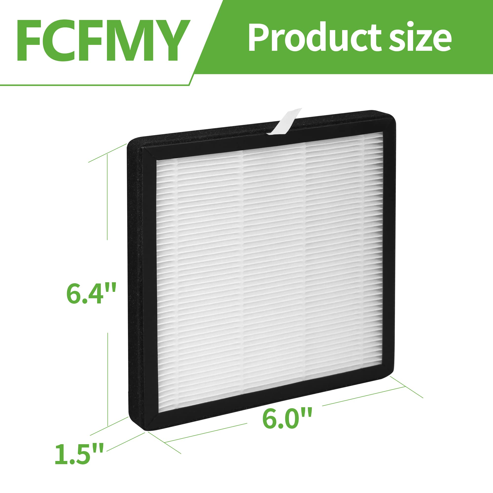 FCFMY 4 Packs True HEPA Replacement Filters Compatible with Westinghouse 1701 1702 1903 Purifier