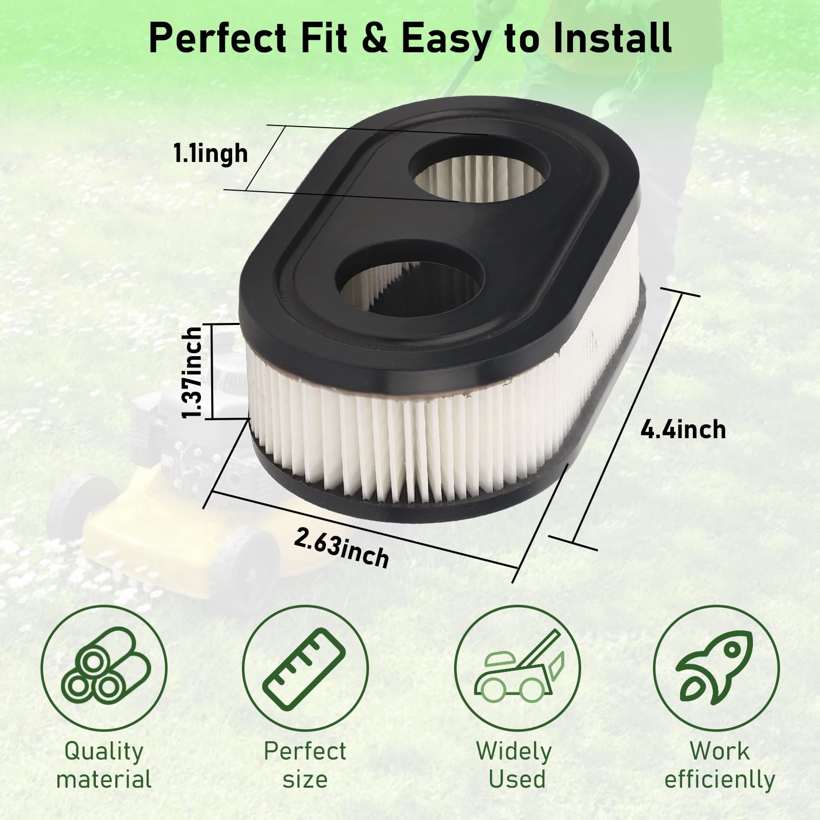 ABS a ir Cleaner Cover Lawn Mower Replacement Parts , 650EXI 675EXI 675IS Motor Pressure Washer Push Lawn Mower , 594575 a ir Filter , Lawn Mower a ir Cleaner Cover Replacement