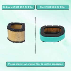 TIANYAN 32 083 03-S 32 883 03-S 32-083-05-S Air Filter & Pre Filter for Kohler Courage Engine SV710 SV715 SV720 SV730 SV735 SV740 Engines Deere MIU11843 MIU11943 Craftsman 33180 Lawn Mower Engines