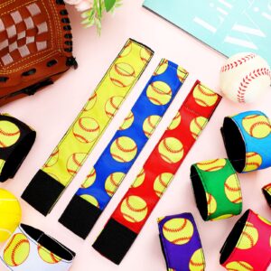 Yinder 10 Pairs Softball Soccer Sleeve Holders Shirt Sleeve Clips Sleeve Straps Sleeve Ties for Sports Shirts Accessories, 10 Colors (Softball)