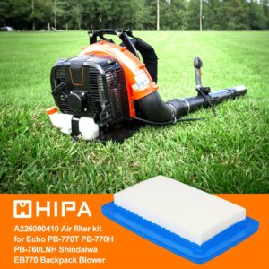 Hipa (pack of 3) A226000410 Air Filter for Echo PB-770H PB-770T PB-760LNH Backpack Blower for Shindaiwa EB770RT Blowers Backpack