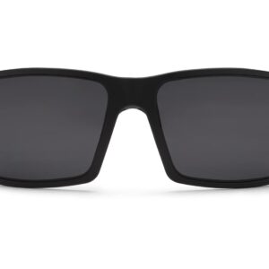 Gatorz Eyewear Marauder Sunglasses - Black Cerakote with Black Logo Smoke Polarized Lens