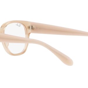 Ray-Ban RX7210 Square Prescription Eyewear Frames, Alabaster/Demo Lens, 50 mm