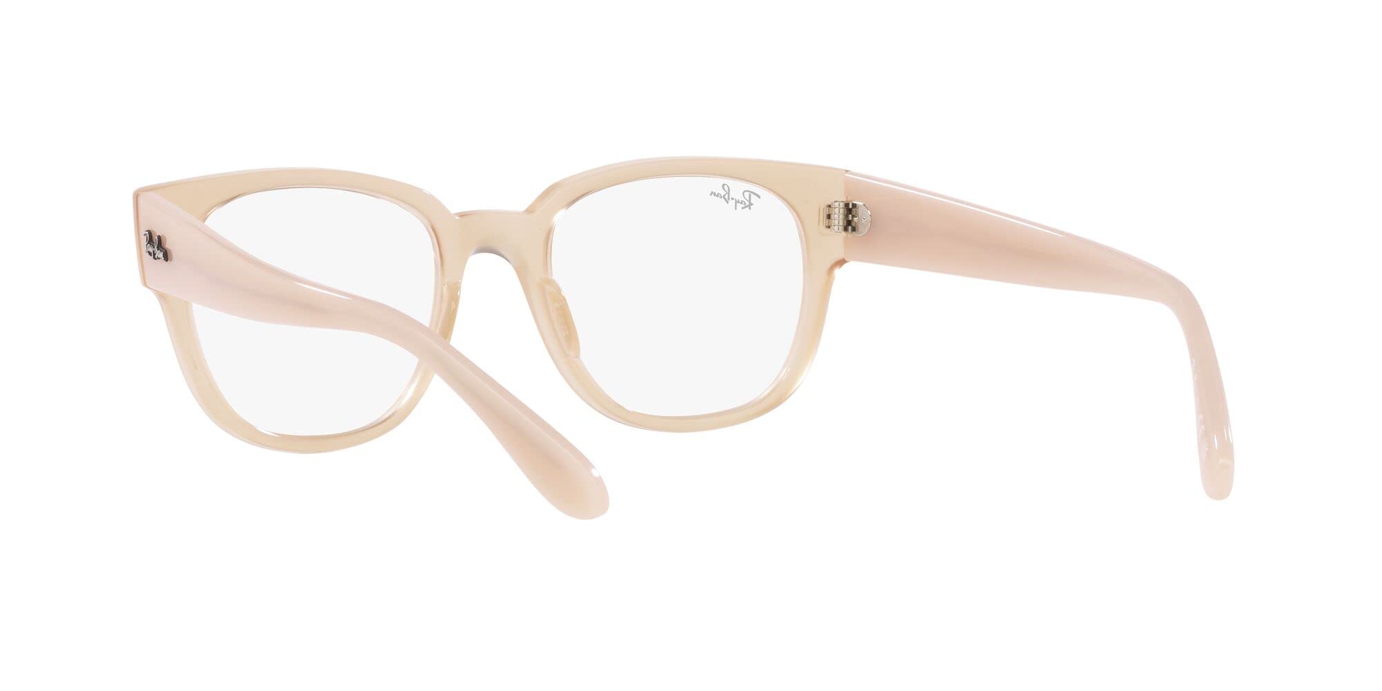 Ray-Ban RX7210 Square Prescription Eyewear Frames, Alabaster/Demo Lens, 50 mm