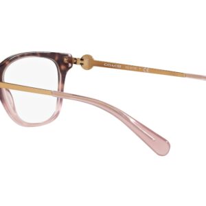 Coach HC6176 Prescription Eyewear Frames, Rose Tortoise Gradient/Demo Lens, 53 mm