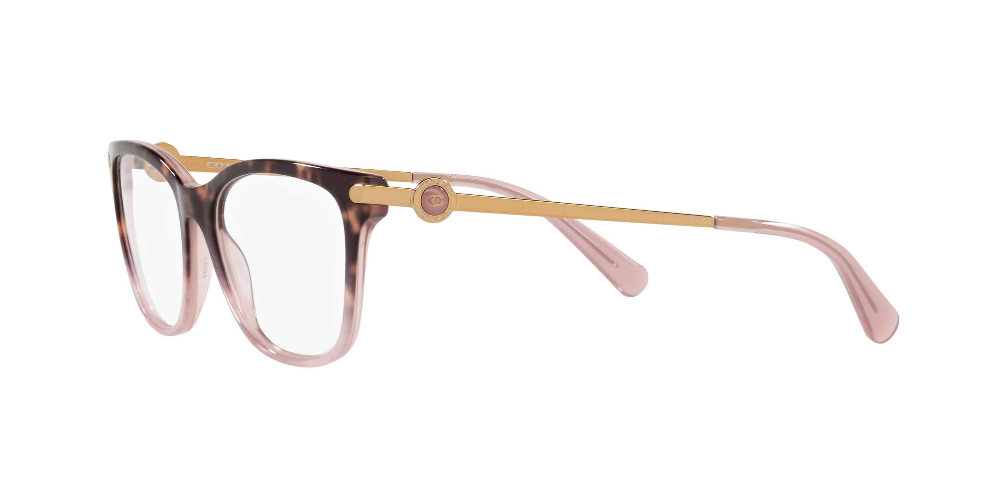 Coach HC6176 Prescription Eyewear Frames, Rose Tortoise Gradient/Demo Lens, 53 mm