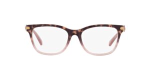 coach hc6176 prescription eyewear frames, rose tortoise gradient/demo lens, 53 mm