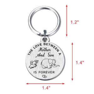 Mom Gifts from Son - Keychain for Mom - Best Mom Ever - Mothers Day Mom Gifts - Mom Birthday Gifts from Son - I'll Always Be Your Little Boy