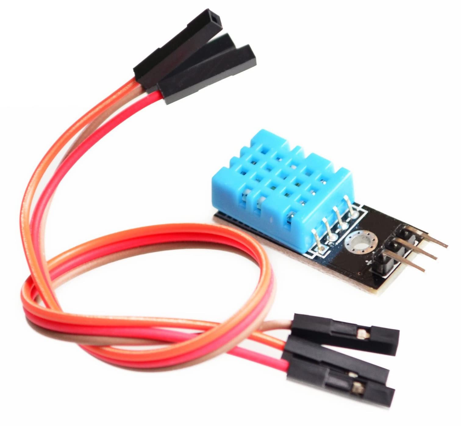 WWZMDiB DHT11 Temperature and Humidity Sensor 3.3V-5V Humidity Measure 20%-95% Temperature Measure 0-50℃ for arduino (3Pcs DHT11)