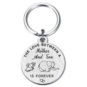 Mom Gifts from Son - Keychain for Mom - Best Mom Ever - Mothers Day Mom Gifts - Mom Birthday Gifts from Son - I'll Always Be Your Little Boy