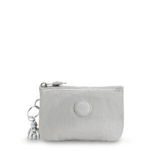 kipling womens creativity small pouch, versatile cosmetics kit, lightweight travel organizer wallet, bright metallic, 5.75 l x 3.75 h x 1.5 d us