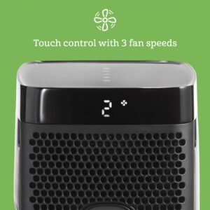 Holmes Aer1 True HEPA Medium Room Air Purifier Tower Plus Ionizer With Touch Controls, 743 Sq. Ft. Coverage, 8-1/4" x 27"