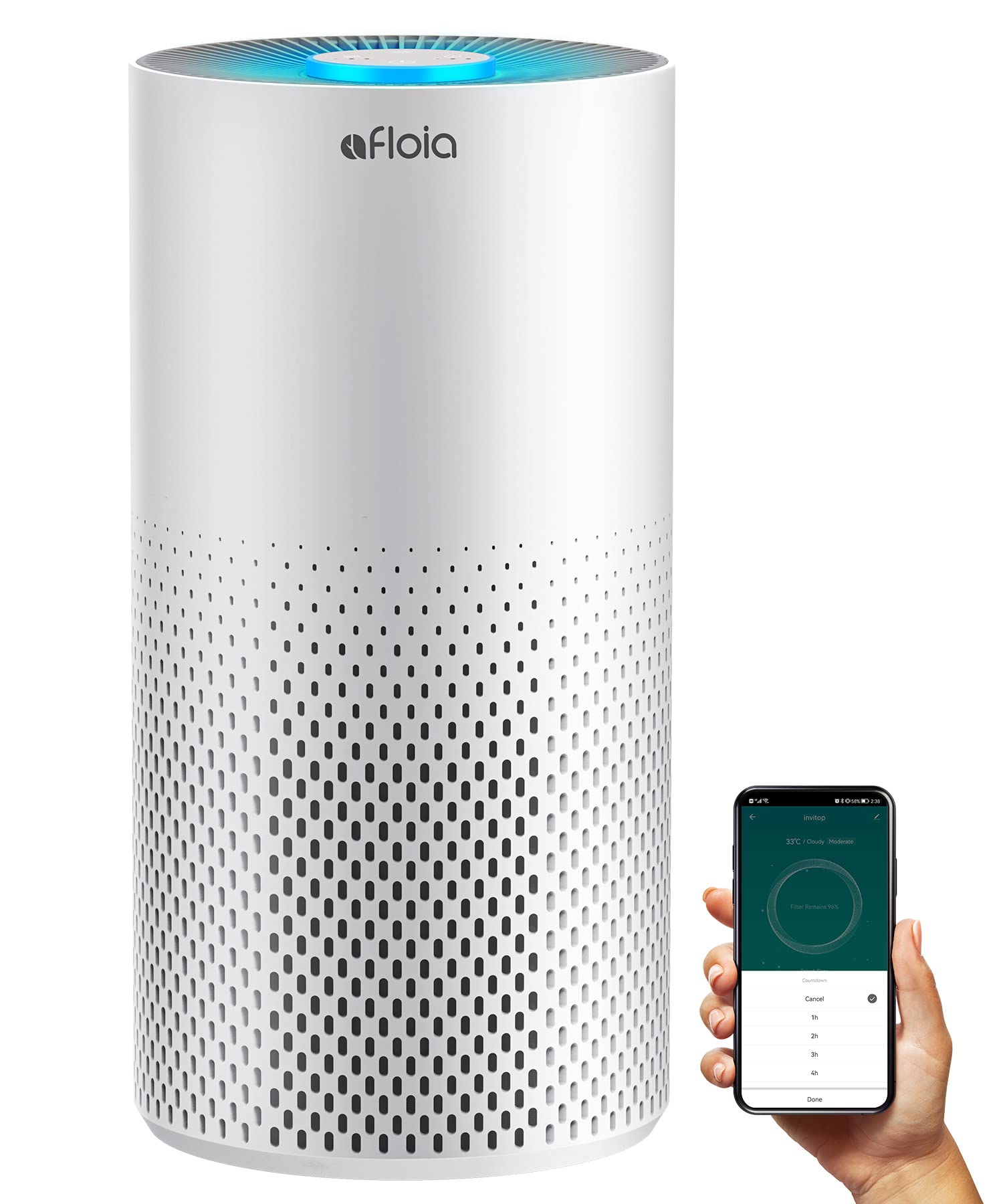 Afloia Air Purifiers, Normal and Smart WiFi Air Purifiers for Home Large Room