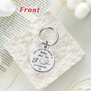 Mom Gifts from Son - Keychain for Mom - Best Mom Ever - Mothers Day Mom Gifts - Mom Birthday Gifts from Son - I'll Always Be Your Little Boy