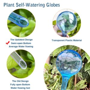 MOONSOUND Large 12pcs Plant Watering Globes, Plastic Plant Garden Self Watering Devices, Plant Automatic Waterer Self Watering Bulbs for Indoor Outdoor Potter Plants