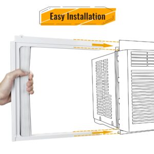 LBG Products Window Air Conditioner Side Panel and Frame Set,AC Accordion Filler Kit,Fits Most 10000BTU Window Air Conditioners