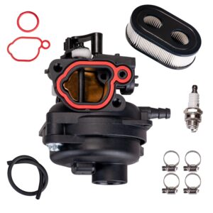 799584 carburetor with spark plug and air filter replacement for 592361, 594529, 594508, 594507 compatible with 550ex 625ex 675ex 725exi 140cc engines, husqvarna lc 121p, troy-bilt tb110 tb200