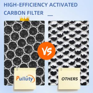 Pulluty LV-H132 Replacement Filter for Levoit LV-H132 Air Purifier,3-in-1 H13 True HEPA and Activated Carbon Filter,Part # LV-H132-RF,2 Pack