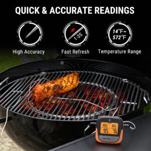 ThermoPro TP902 450-ft Wireless Meat Thermometer Digital, Bluetooth Meat Thermometer Wireless for Meat Steak, Smoker Thermometer with Dual Meat Probe, Cooking Food Thermometer for grilling and smoking