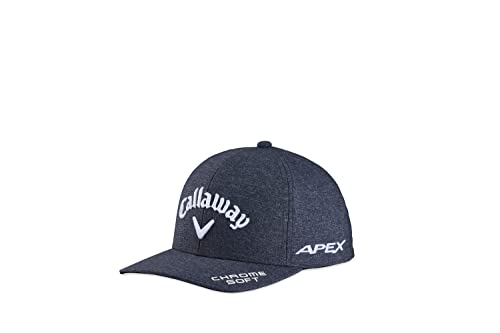 Callaway Golf Performance Pro Tour Cap Collection Headwear (OS, Black Heather/White)