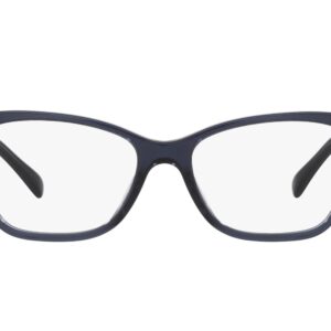 Coach HC6196U Universal Fit Prescription Eyewear Frames, Transparent Blue/Demo Lens, 52 mm