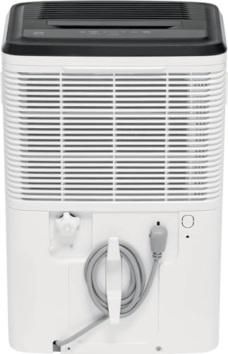 Frigidaire 35 Pint Dehumidifier, 3,000 Square Foot Coverage, 1.7 Gallon Bucket Capacity, Continuous Drain Option